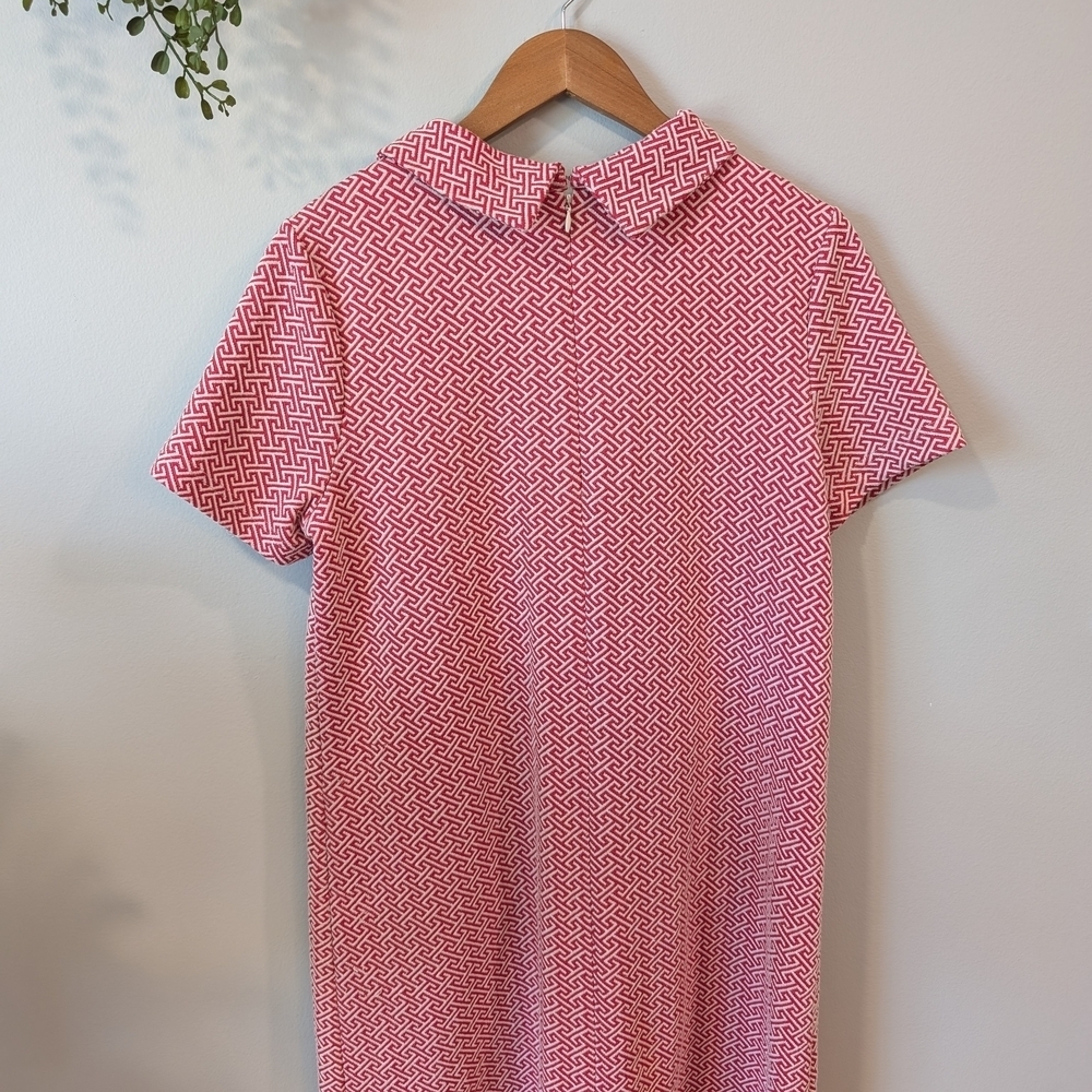 Tyler Boe Pink and White Geometric Dress - Picture 5 of 11